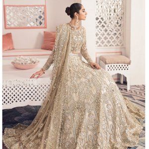 Pakistani Designer Lengha/Dress with Veil